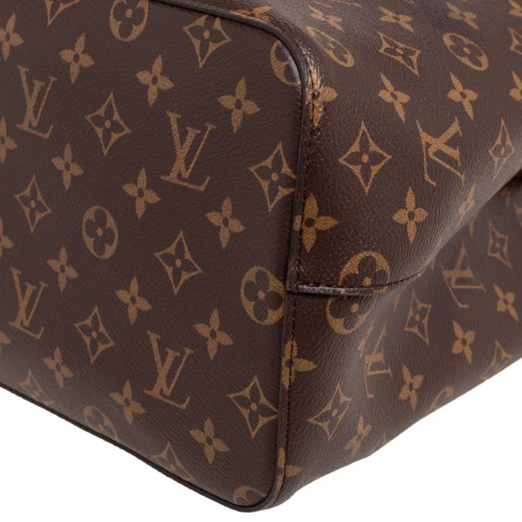 Pre Owned Louis Vuitton Black Monogram Canvas and Leather NeoNoe Bag