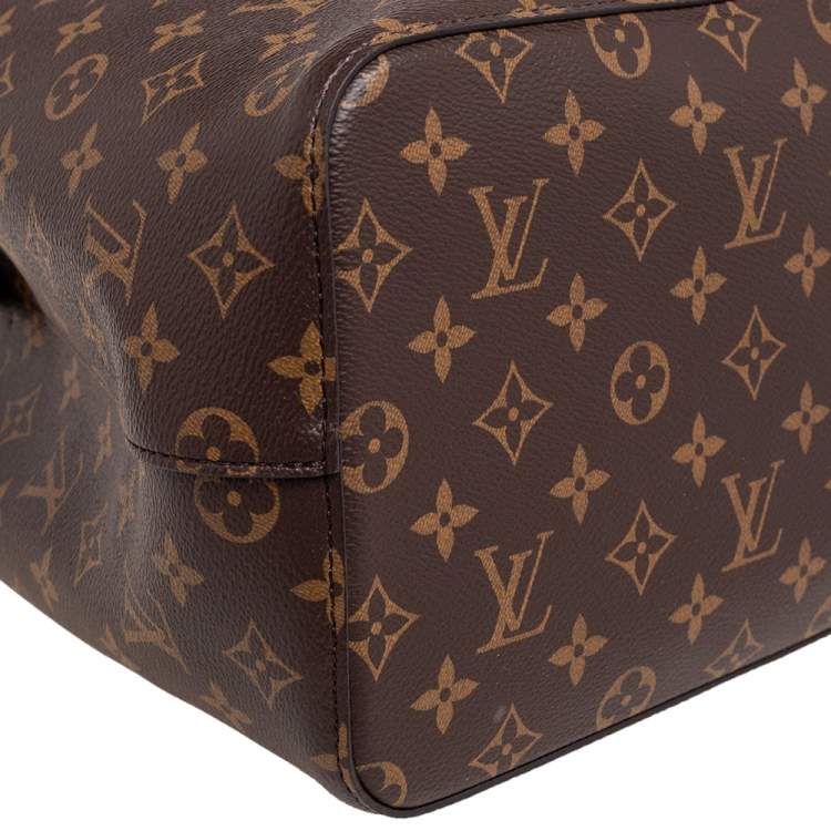 Pre Owned Louis Vuitton Black Monogram Canvas and Leather NeoNoe Bag