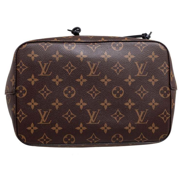 Pre Owned Louis Vuitton Black Monogram Canvas and Leather NeoNoe Bag