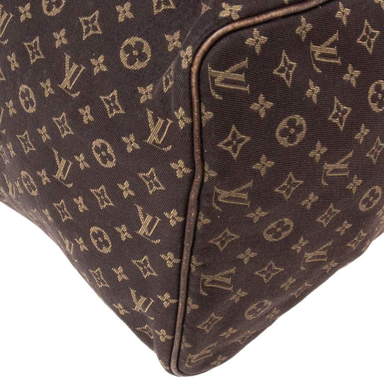 Pre Owned Louis Vuitton Monogram Mini Lin Canvas Speedy 30 Bag