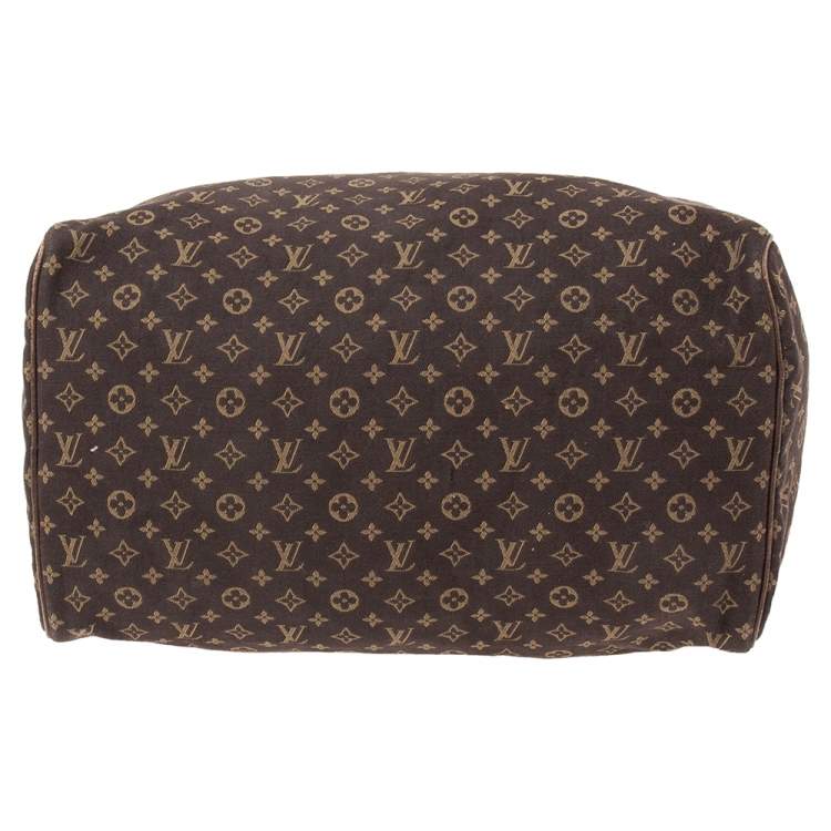 Pre Owned Louis Vuitton Monogram Mini Lin Canvas Speedy 30 Bag