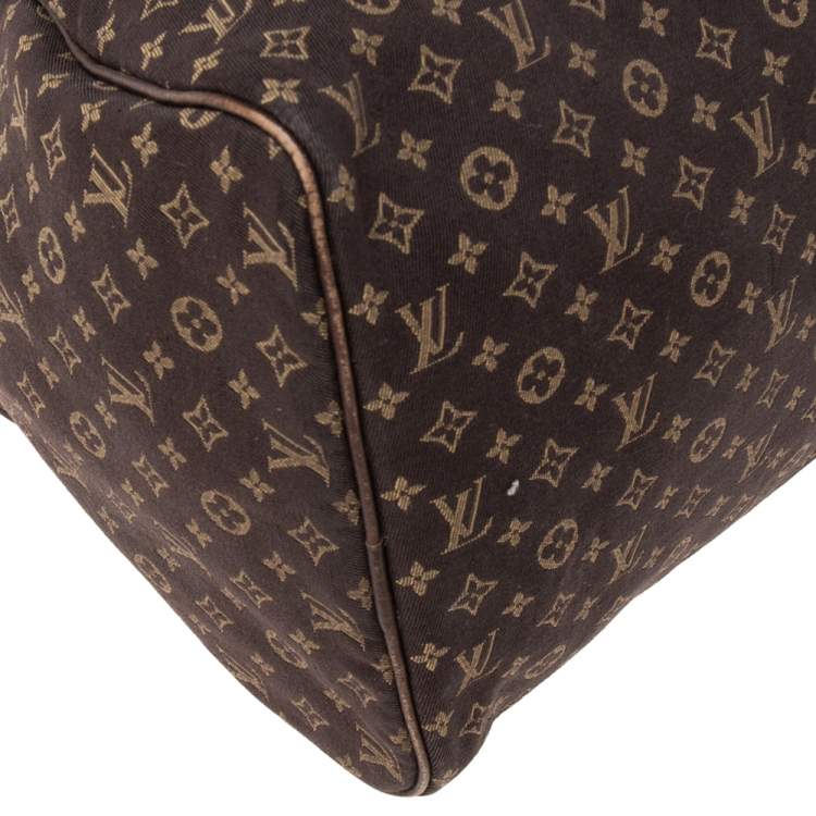 Pre Owned Louis Vuitton Monogram Mini Lin Canvas Speedy 30 Bag
