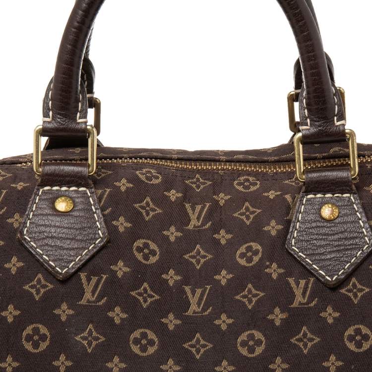 Pre Owned Louis Vuitton Monogram Mini Lin Canvas Speedy 30 Bag
