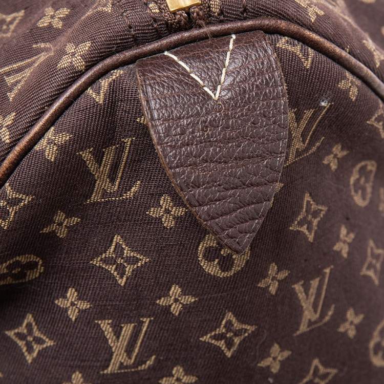 Pre Owned Louis Vuitton Monogram Mini Lin Canvas Speedy 30 Bag