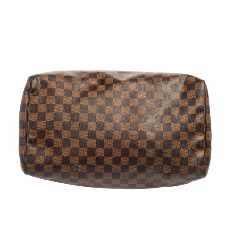 Pre Owned Louis Vuitton Damier Ebene Canvas Speedy 35 Bag