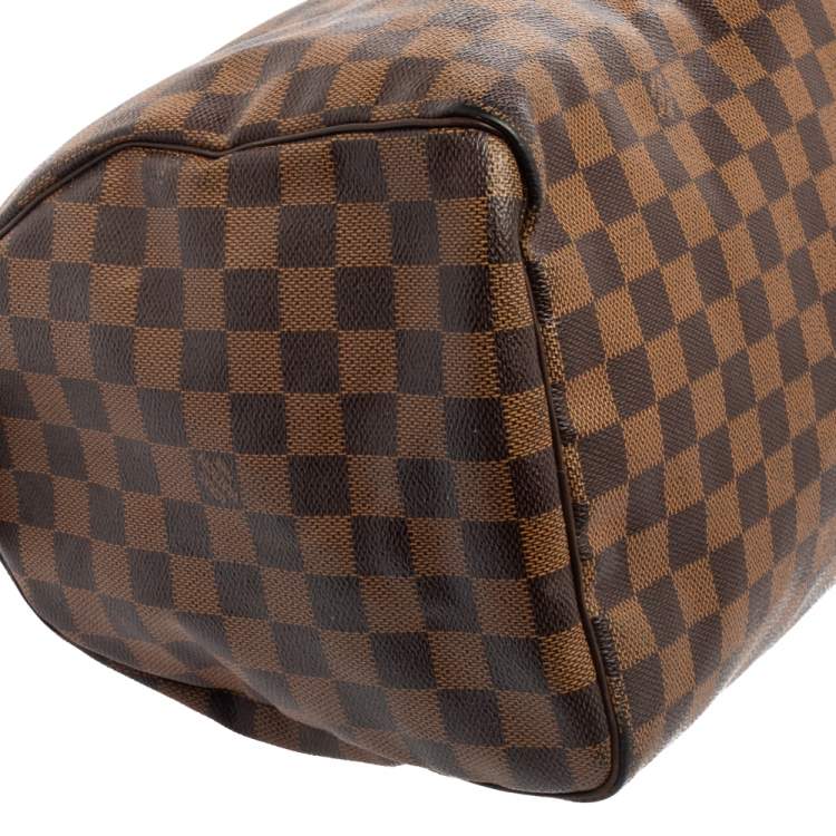 Pre Owned Louis Vuitton Damier Ebene Canvas Speedy 35 Bag