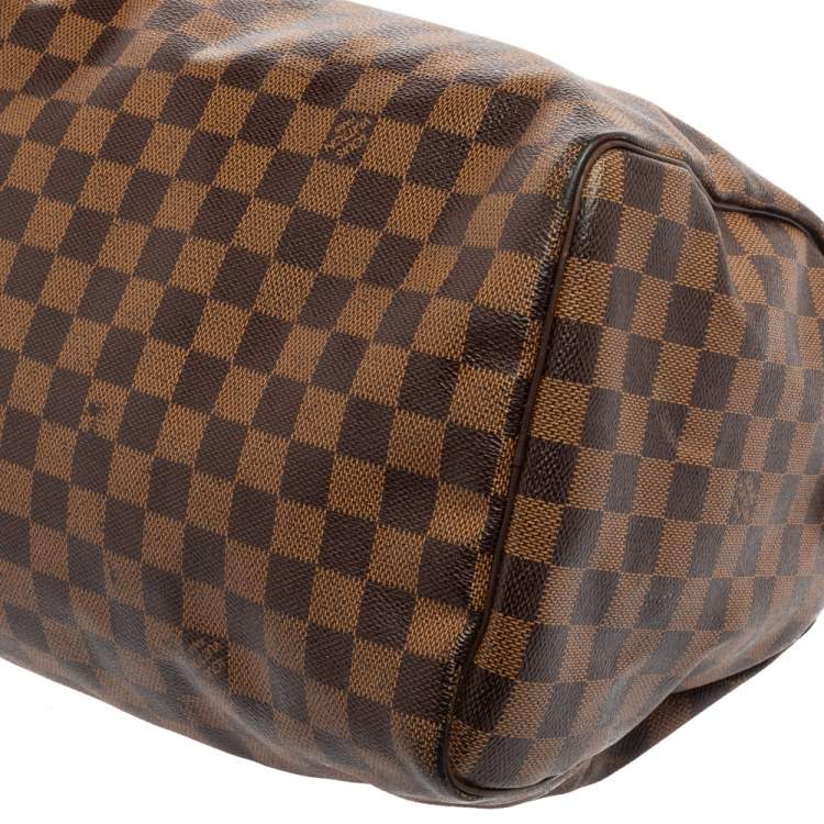 Pre Owned Louis Vuitton Damier Ebene Canvas Speedy 35 Bag