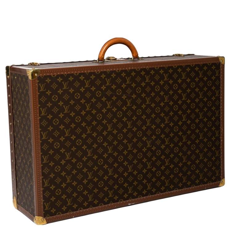 Pre Owned Louis Vuitton Monogram Canvas Alzer 80 Luggage Trunk