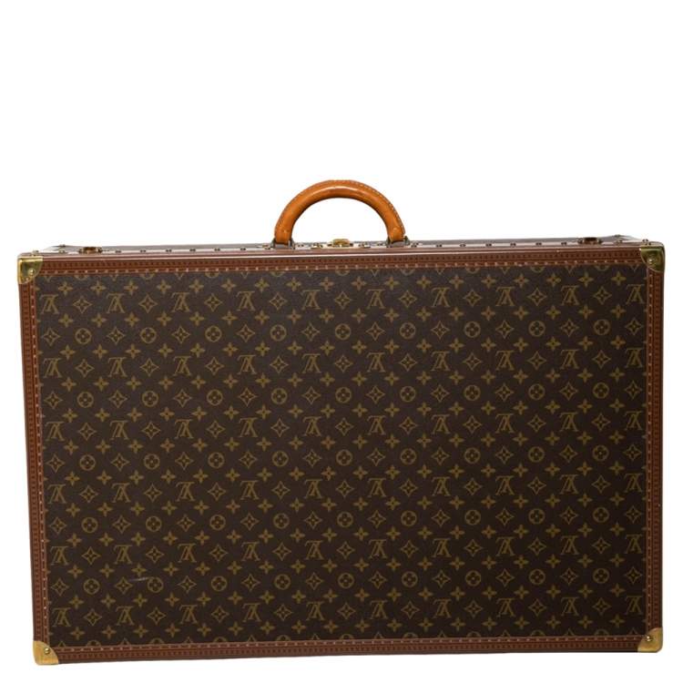 Pre Owned Louis Vuitton Monogram Canvas Alzer 80 Luggage Trunk