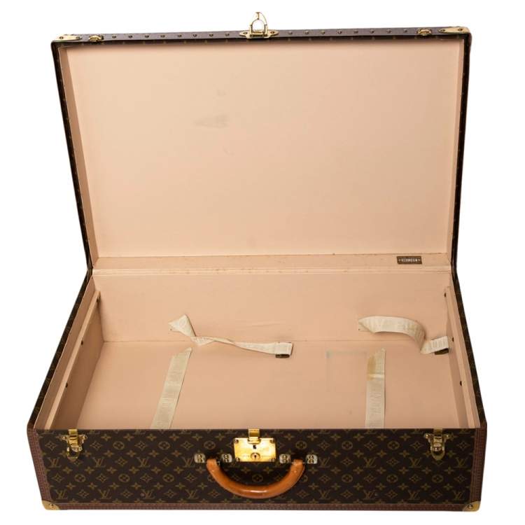 Pre Owned Louis Vuitton Monogram Canvas Alzer 80 Luggage Trunk