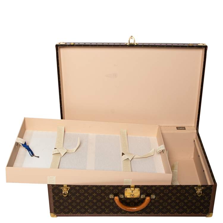 Pre Owned Louis Vuitton Monogram Canvas Alzer 80 Luggage Trunk