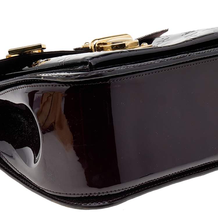 Pre Owned Louis Vuitton Amarante Monogram Vernis Mirada Bag
