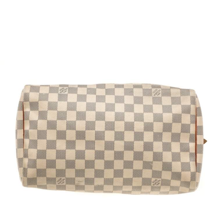 Pre Owned Louis Vuitton Damier Azur Canvas Speedy 30 Bag