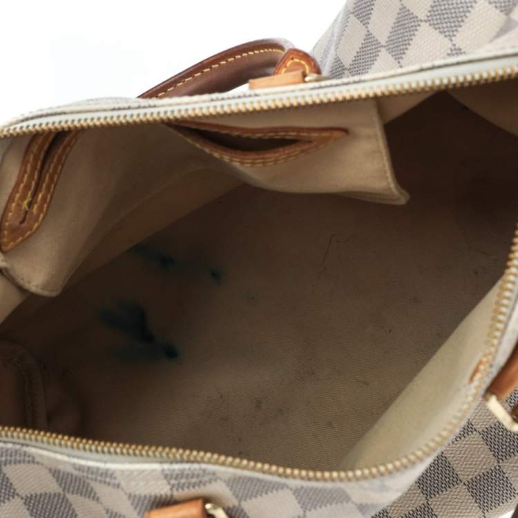 Pre Owned Louis Vuitton Damier Azur Canvas Speedy 30 Bag