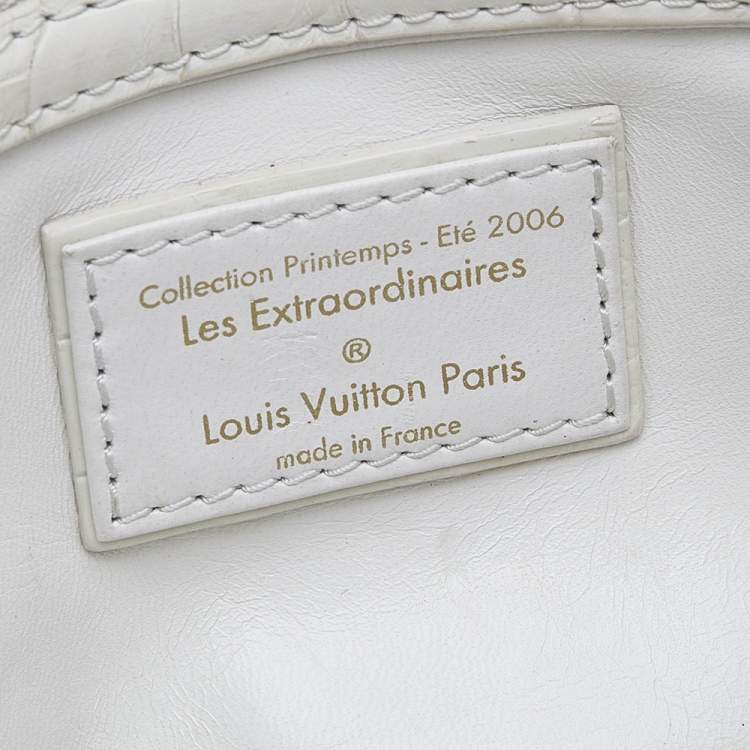 Pre Owned Louis Vuitton Multicolor Alligator Leather And Calf Hair Les Extraordinaires Tupelo PM Bag
