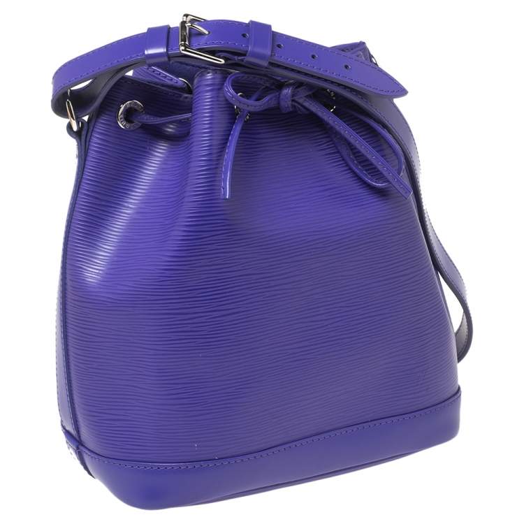 Pre Owned Louis Vuitton Purple Epi Leather Noe BB Bucket Bag