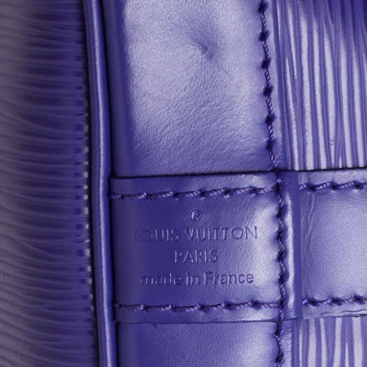 Pre Owned Louis Vuitton Purple Epi Leather Noe BB Bucket Bag