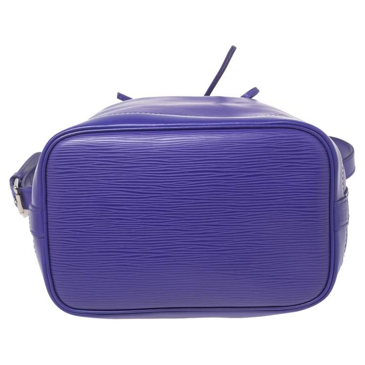 Pre Owned Louis Vuitton Purple Epi Leather Noe BB Bucket Bag