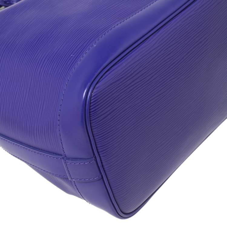 Pre Owned Louis Vuitton Purple Epi Leather Noe BB Bucket Bag