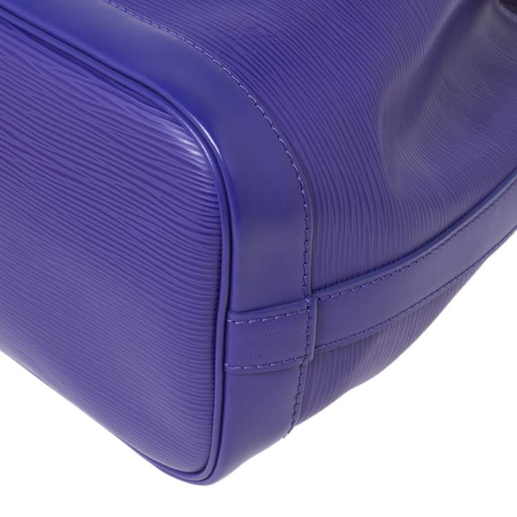 Pre Owned Louis Vuitton Purple Epi Leather Noe BB Bucket Bag