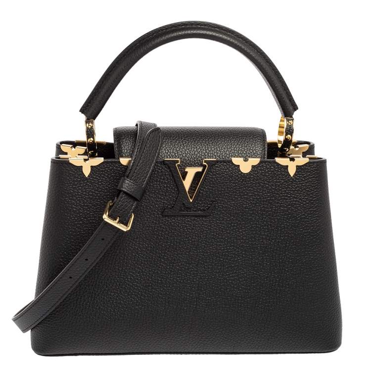 Louis Vuitton Taurillon Leather Flower Embellished Capucines BB Bag, Louis  Vuitton Handbags