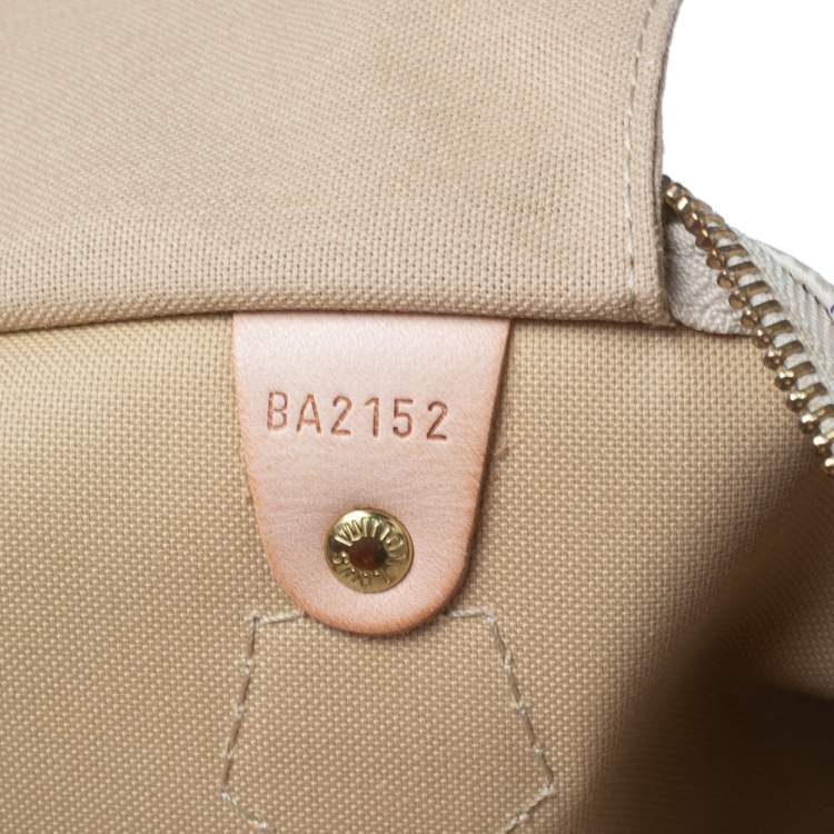 Pre Owned Louis Vuitton Damier Azur Canvas Speedy 30 Bag