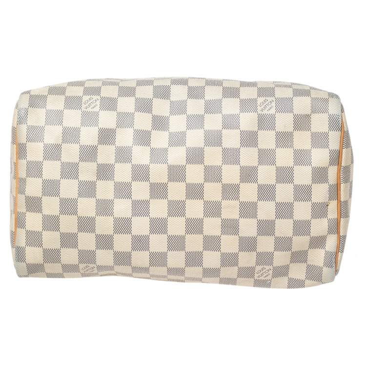 Pre Owned Louis Vuitton Damier Azur Canvas Speedy 30 Bag