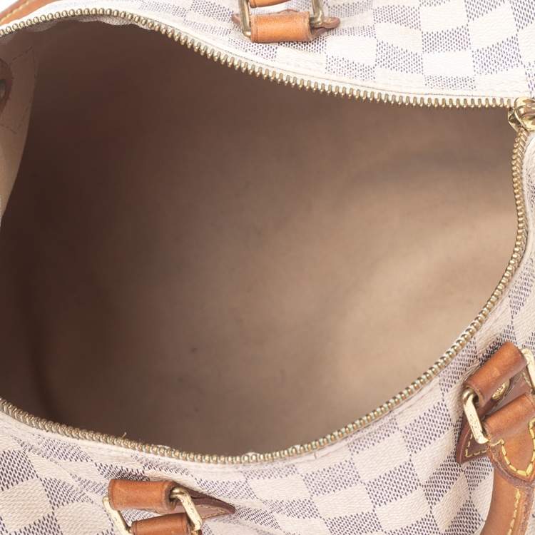 Pre Owned Louis Vuitton Damier Azur Canvas Speedy 30 Bag