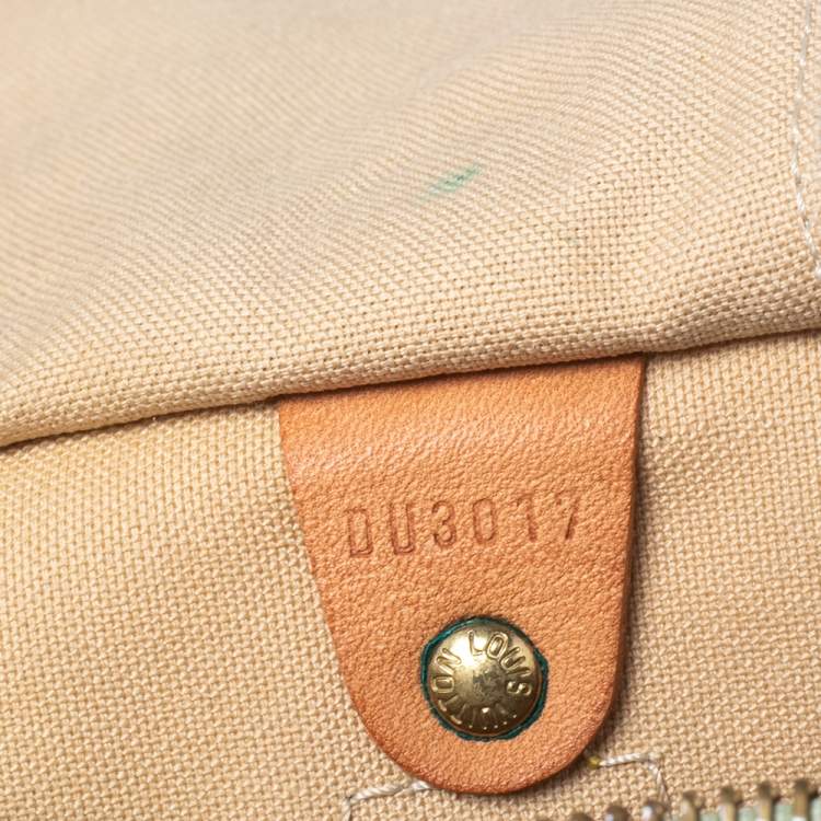 Pre Owned Louis Vuitton Damier Azur Canvas Speedy 30 Bag