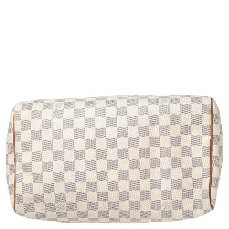 Pre Owned Louis Vuitton Damier Azur Canvas Speedy 30 Bag