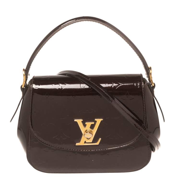 Red Louis Vuitton Vernis Pasadena Satchel