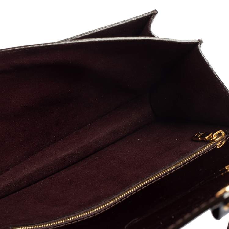 Pre Owned Louis Vuitton Amarante Vernis Monceau BB Bag