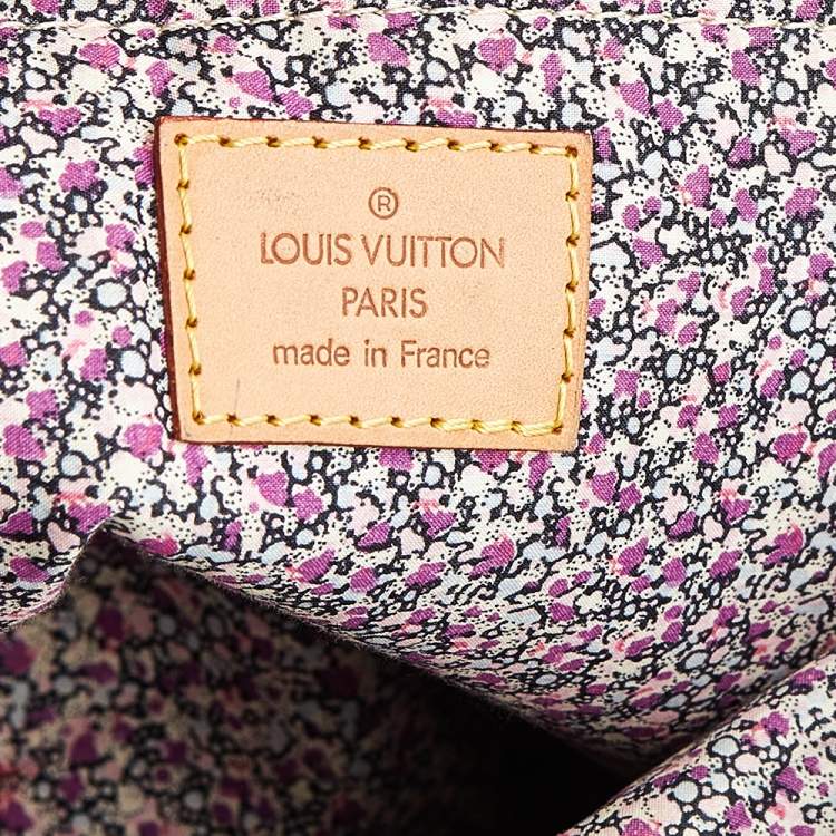 Pre Owned Louis Vuitton Blue Monogram Denim Limited Edition Patchwork Speedy Bag