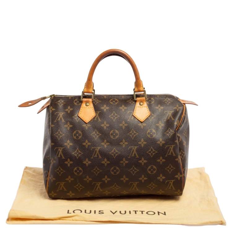 Pre Owned Louis Vuitton Monogram Canvas Speedy 30 Bag