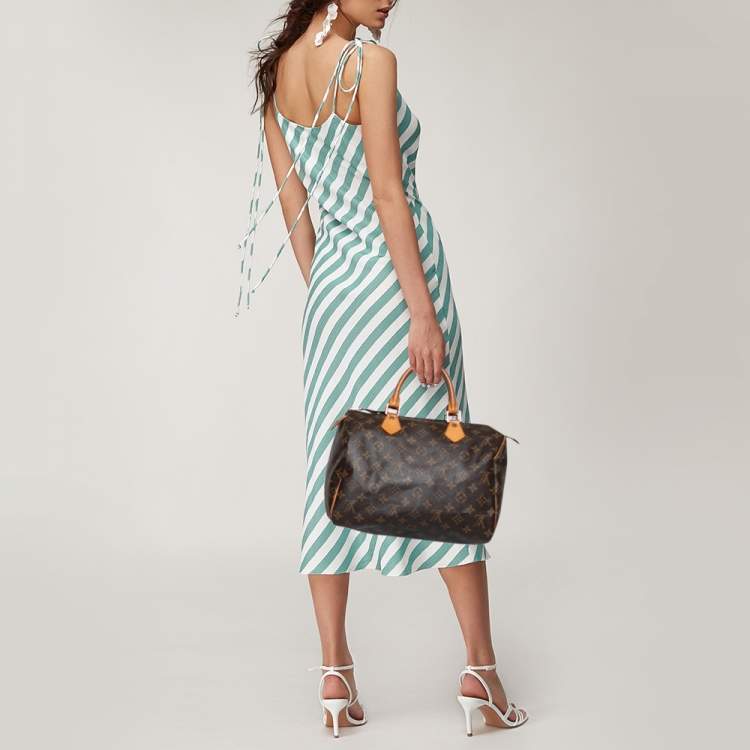 Pre Owned Louis Vuitton Monogram Canvas Speedy 30 Bag