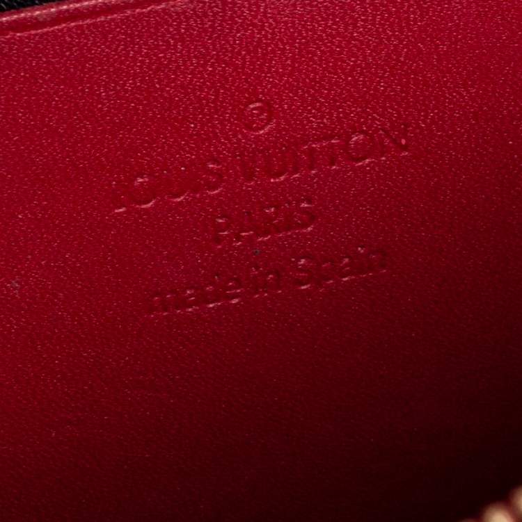 Pre Owned Louis Vuitton Pomme D’amour Monogram Vernis Zippy Wallet