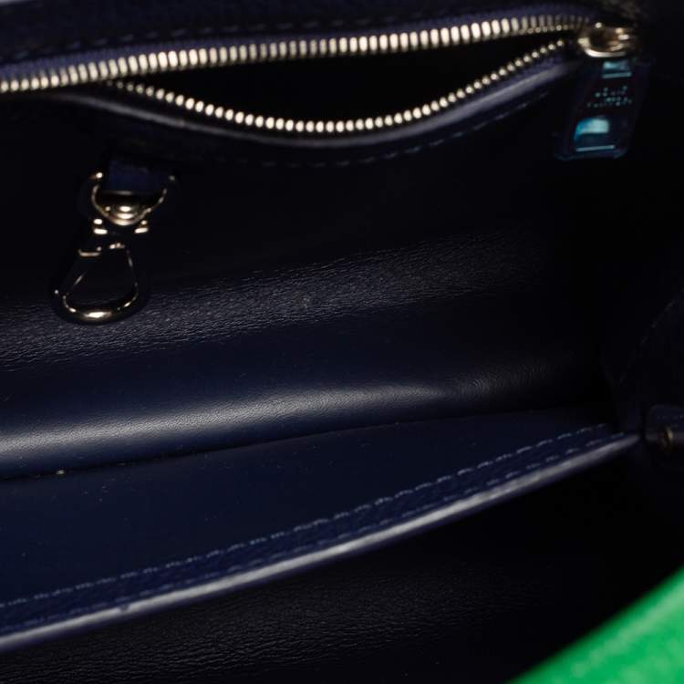 مملوكة مسبقًا Louis Vuitton Green Leather Capucines BB Bag
