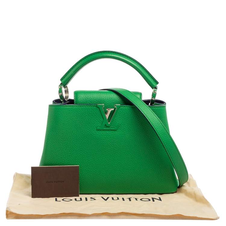 مملوكة مسبقًا Louis Vuitton Green Leather Capucines BB Bag