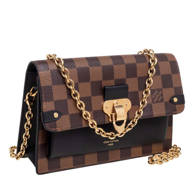 مملوكة مسبقًا Louis Vuitton Damier Ebene Canvas Vavin Wallet on Chain