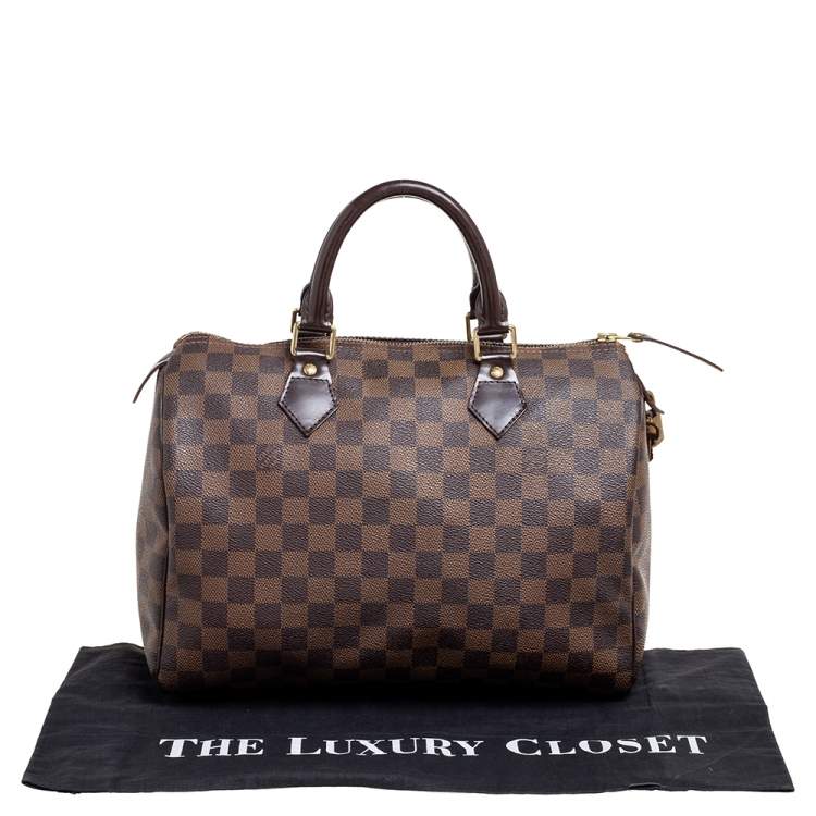 مملوكة مسبقًا Louis Vuitton Damier Ebene Canvas Speedy 30 Bag