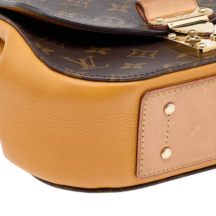 Pre Owned Louis Vuitton Safran Monogram Canvas Eden PM Bag