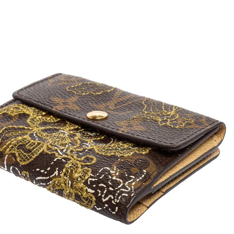 Pre Owned Louis Vuitton Monogram Canvas Limited Edition Dentelle Elise Wallet