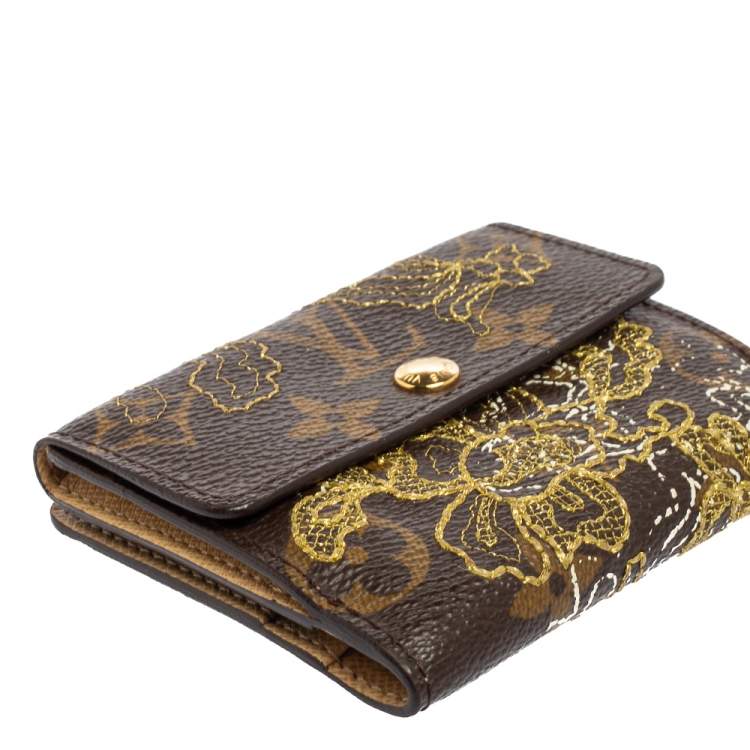 Pre Owned Louis Vuitton Monogram Canvas Limited Edition Dentelle Elise Wallet