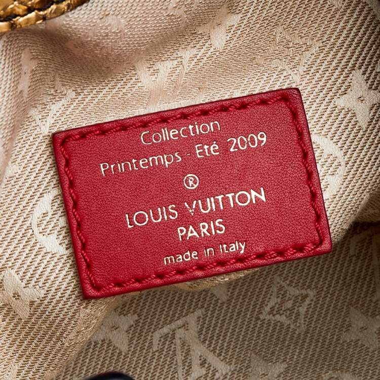 Pre Owned Louis Vuitton Leather And Jacquard Limited Edition Safari Flight Bag