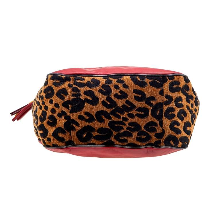Pre Owned Louis Vuitton Leather And Jacquard Limited Edition Safari Flight Bag