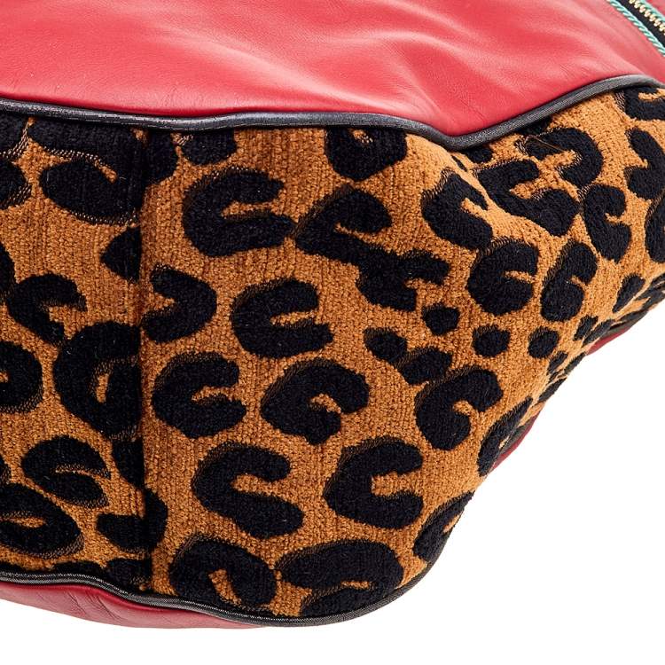 Pre Owned Louis Vuitton Leather And Jacquard Limited Edition Safari Flight Bag