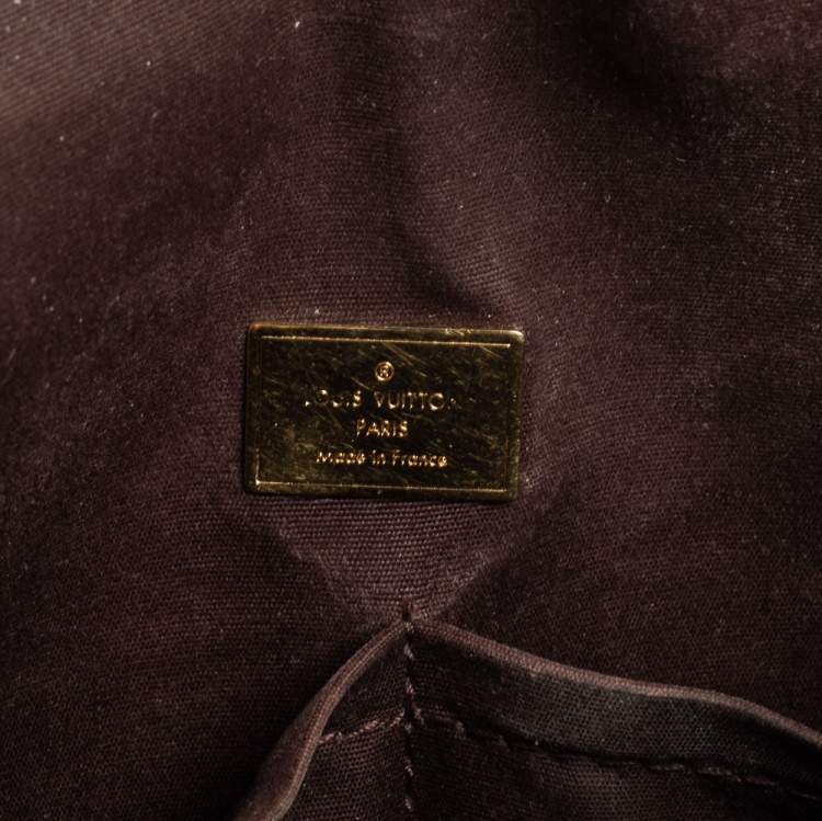Pre Owned Louis Vuitton Amarante Monogram Vernis Pasadena Bag