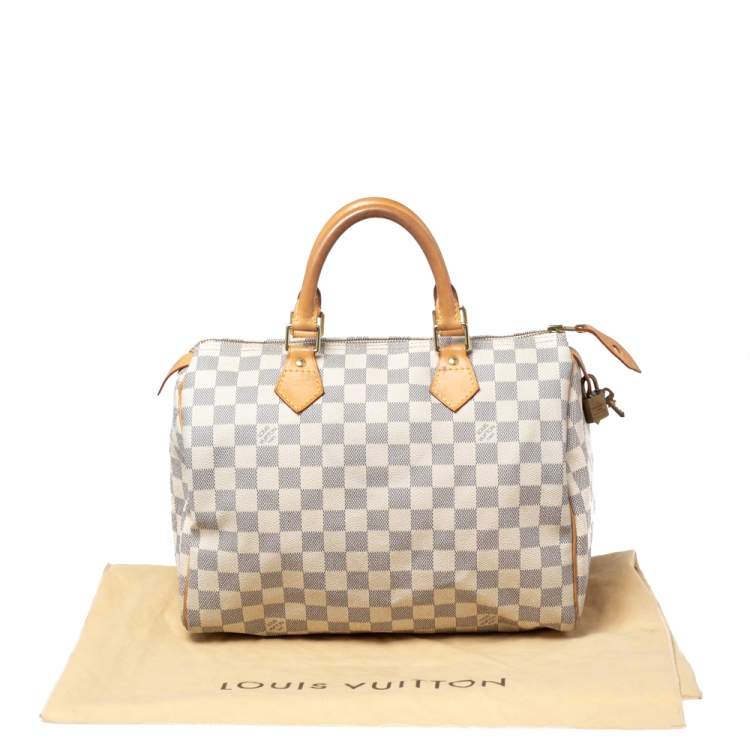 مملوكة مسبقًا Louis Vuitton Damier Azur Canvas Speedy 30 Bag