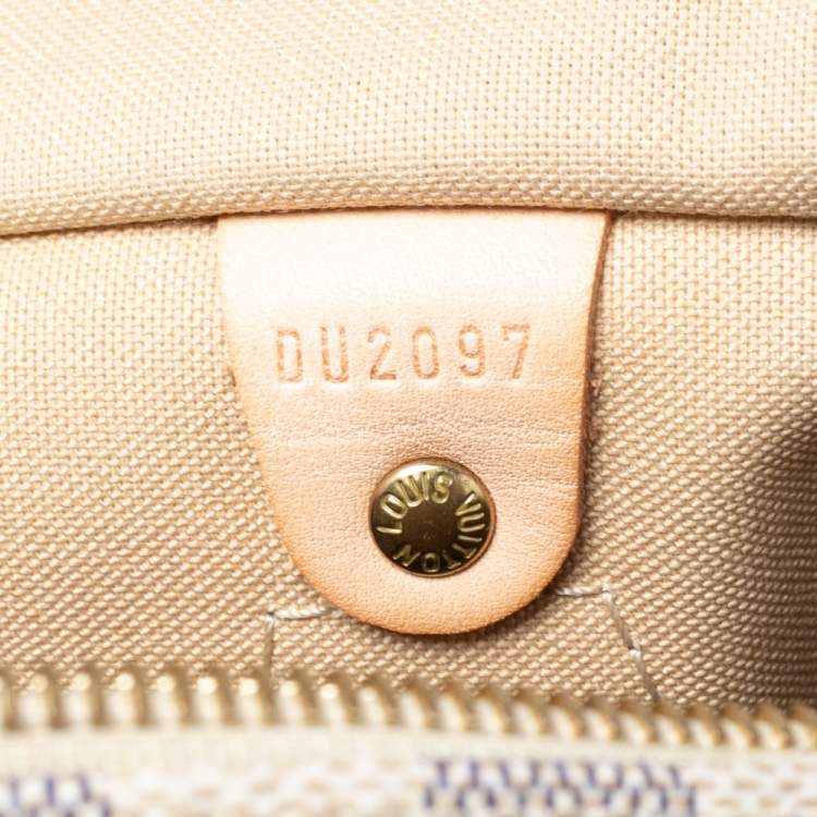 مملوكة مسبقًا Louis Vuitton Damier Azur Canvas Speedy 30 Bag