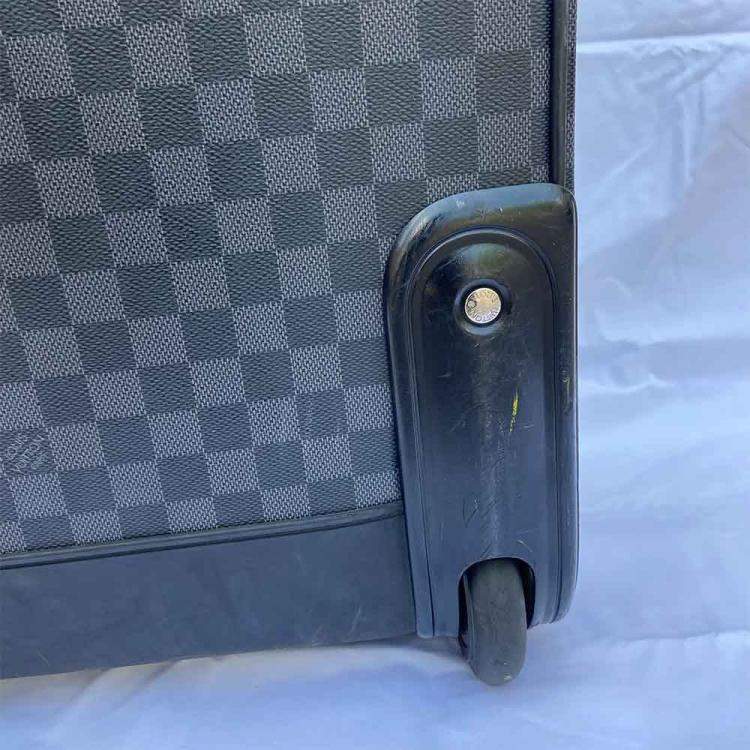 Pre Owned Louis Vuitton Damier Graphite Canvas Pegase Legere 55 Suitcases